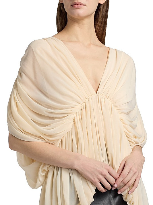 Lenore Ruched Dolman Sleeve Top