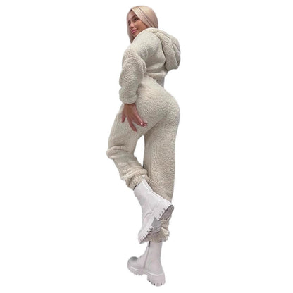 Women's Comfort Fleece Solid Color Full-Body Sweater