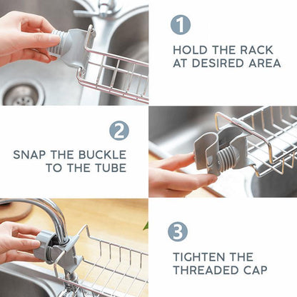 🏠Christmas Hot Sale-50% OFF✨Kitchen Sink Organizer Rack