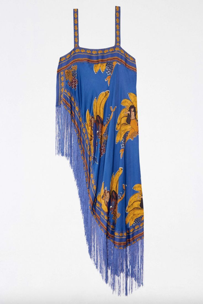 Mermaid Bananas Fringed Tunic Top