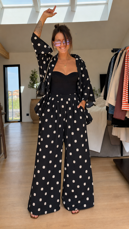 Monroe Polka Palazzo Set