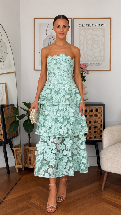 Roseate Tiered Maxi Dress