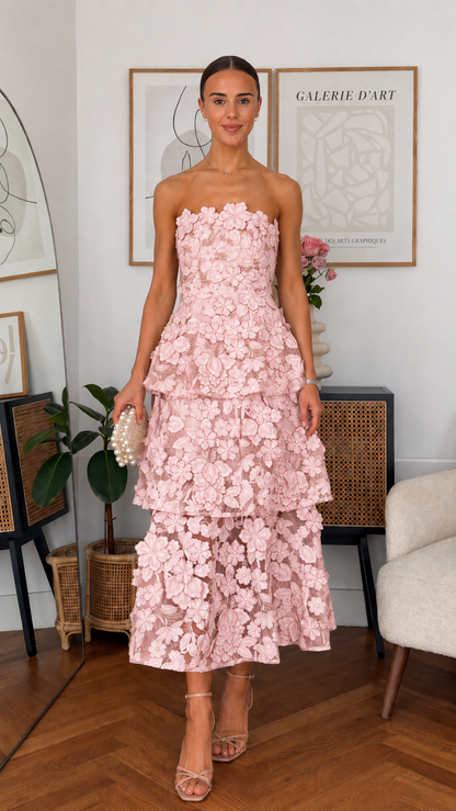 Roseate Tiered Maxi Dress