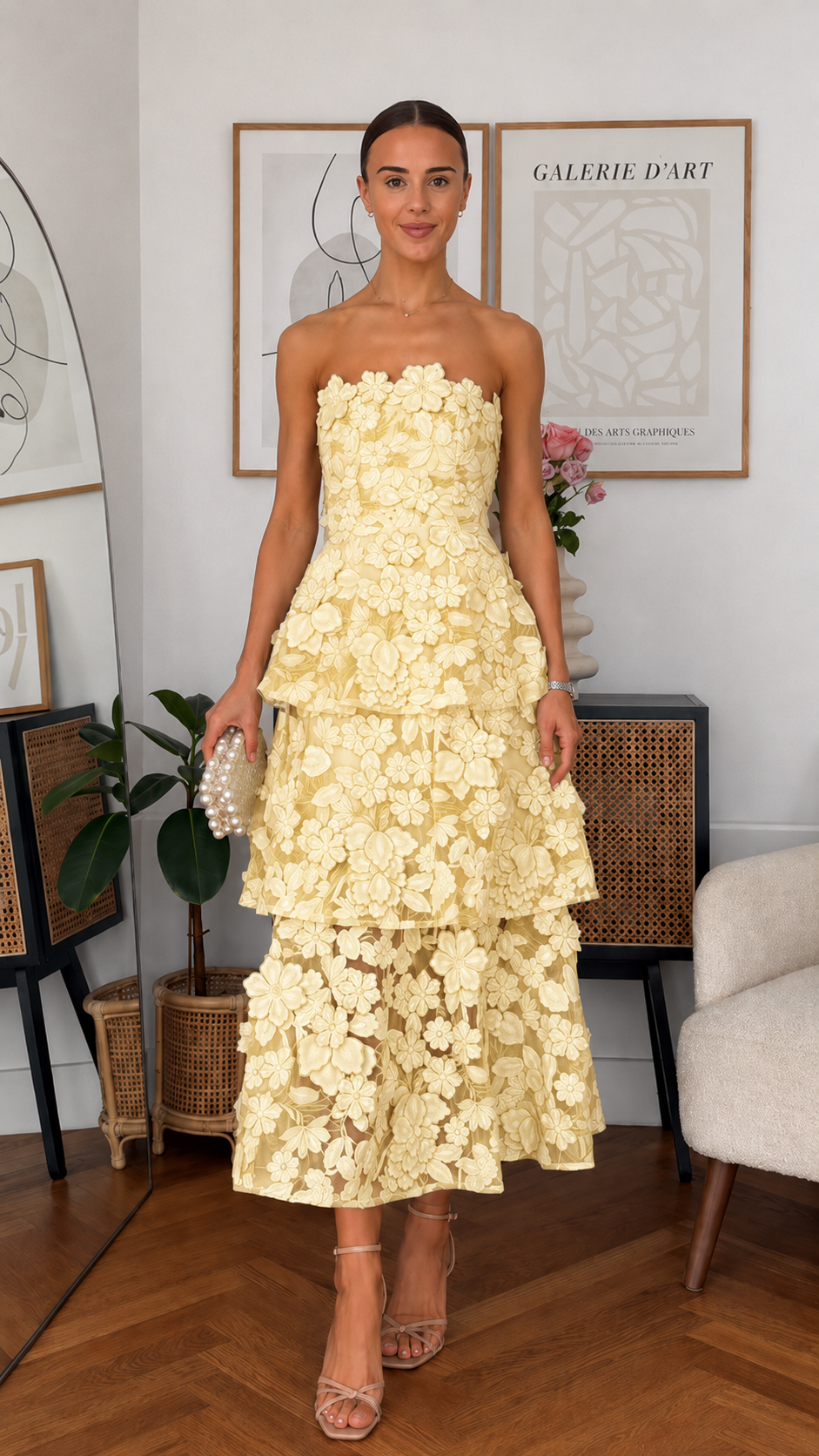 Roseate Tiered Maxi Dress