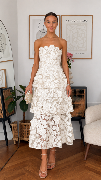 Roseate Tiered Maxi Dress