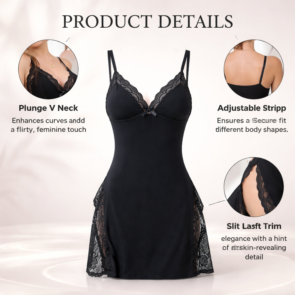 NightMuse Lace V-Neck Nightgown