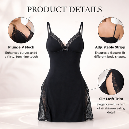 NightMuse Lace V-Neck Nightgown