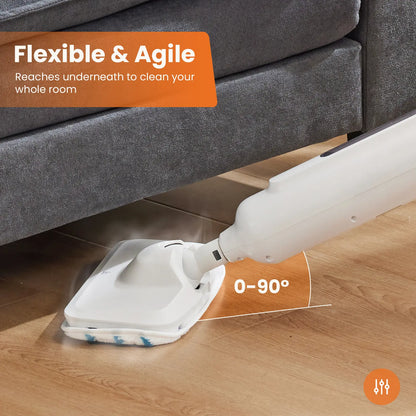 Lightweight Steam Mop Cleaner for Floors & Carpet with Washable Pads