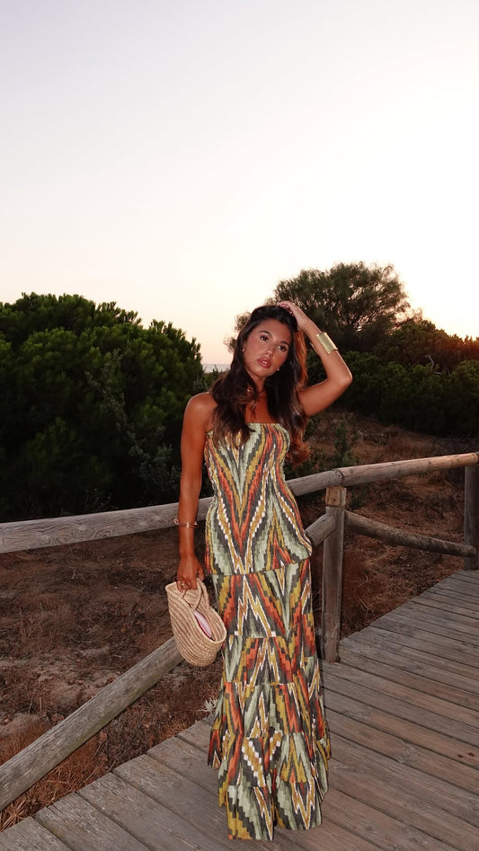 Zahara Coral Dress