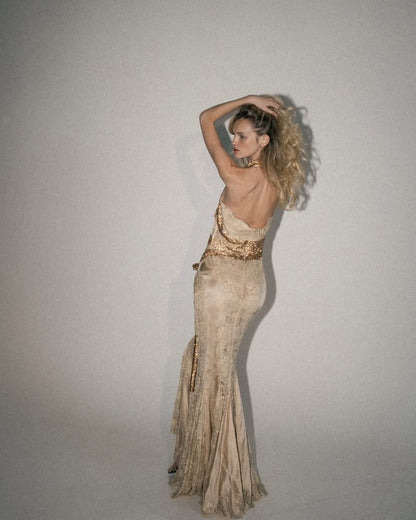 Crystal & Lace Gown