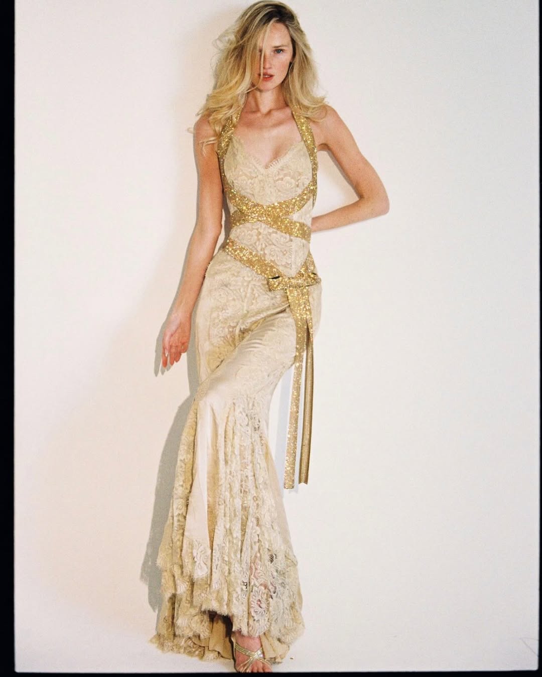 Crystal & Lace Gown