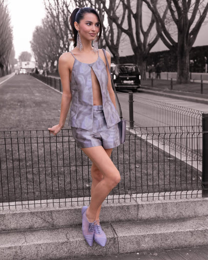 Purple Printed Set