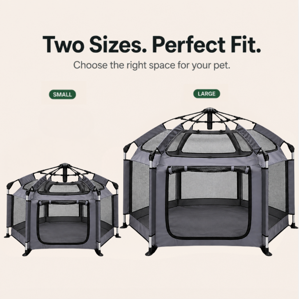 Pop-Up Portable Dog Play Tent | Soft Indoor Outdoor Folding Pet House for Dogs