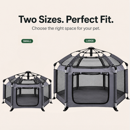 Pop-Up Portable Dog Play Tent | Soft Indoor Outdoor Folding Pet House for Dogs