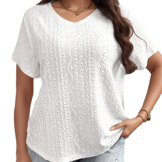 Vintage Print Short-sleeve T-shirt European And American Style