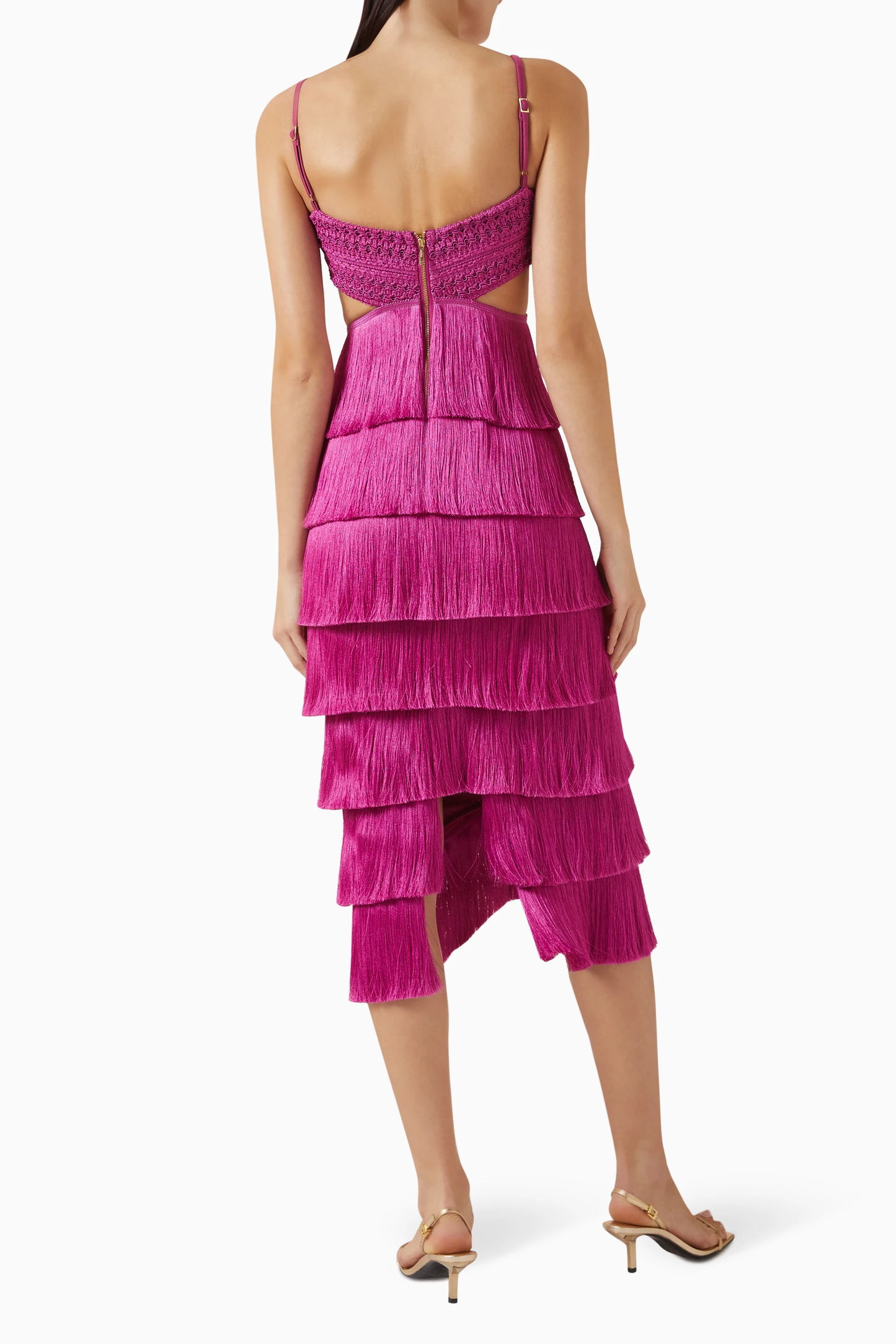 Lya Fringe Midi Dress