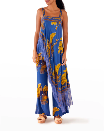Mermaid Bananas Fringed Tunic Top
