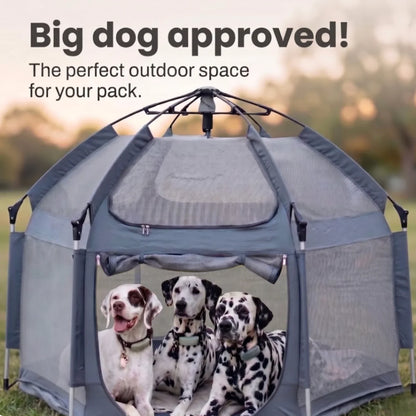 Pop-Up Portable Dog Play Tent | Soft Indoor Outdoor Folding Pet House for Dogs