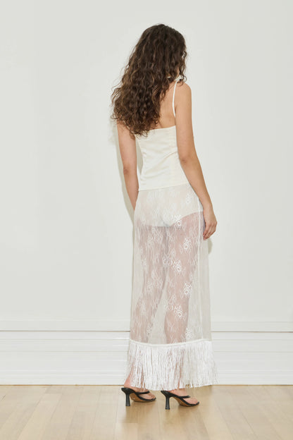 Lace Fringe Skirt