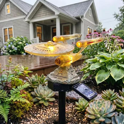ST 60th Anniversary Enterprise NCC-1701 Solar Garden Light