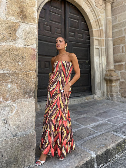 Zahara Coral Dress