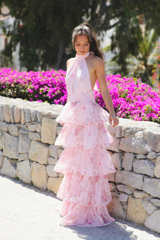 Angeline Maxi Dress Blush Bloom