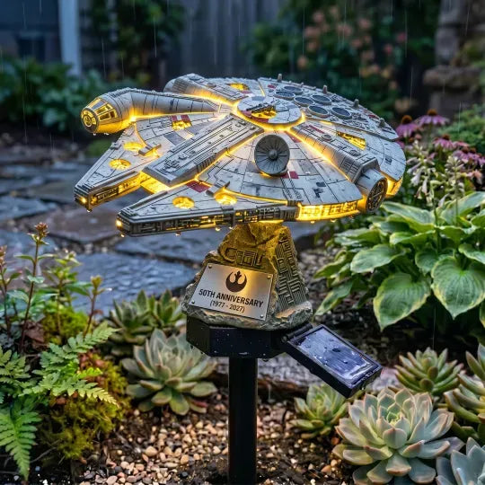 ST 60th Anniversary Enterprise NCC-1701 Solar Garden Light
