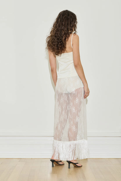 Lace Fringe Skirt