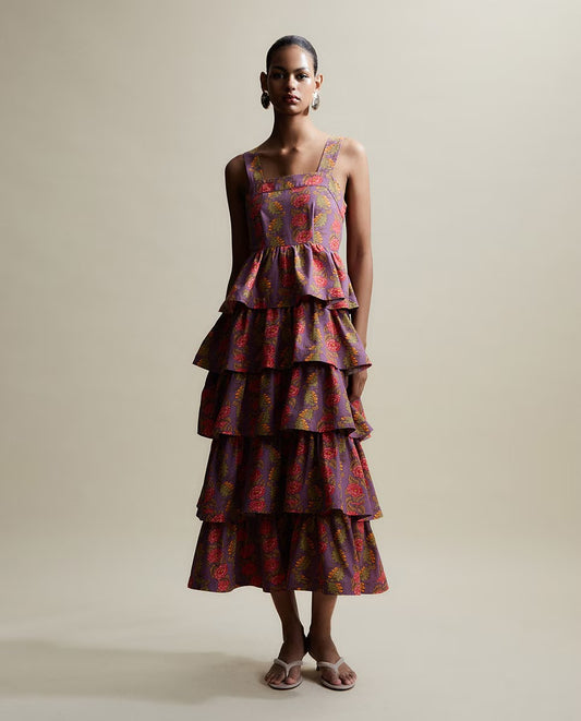 Ruffled Cotton Dress