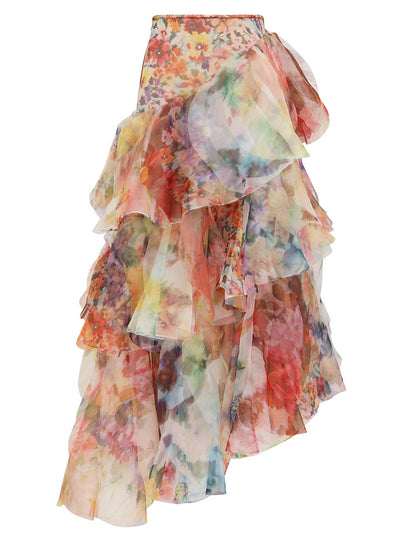 Luna Fanned Maxi Skirt