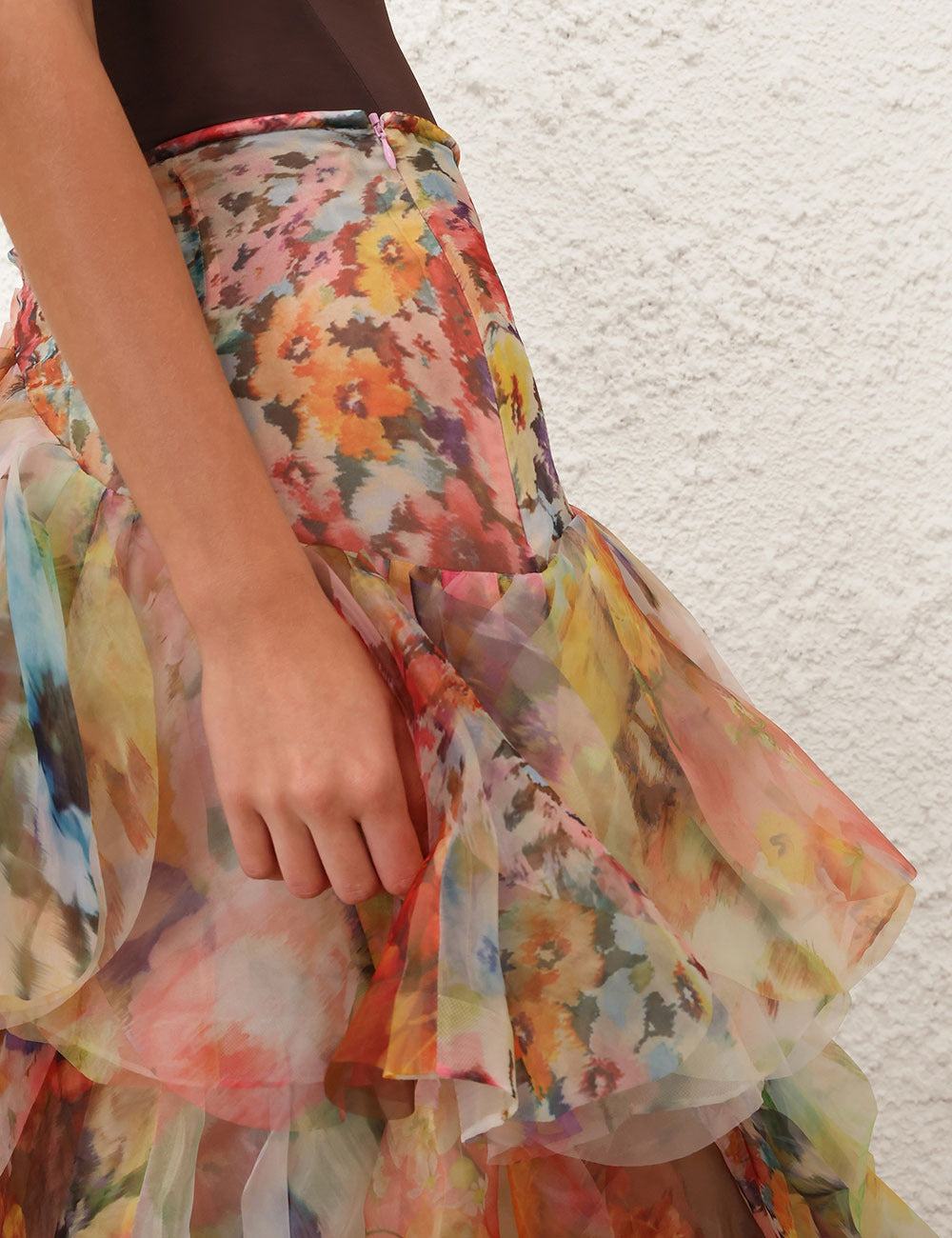 Luna Fanned Maxi Skirt