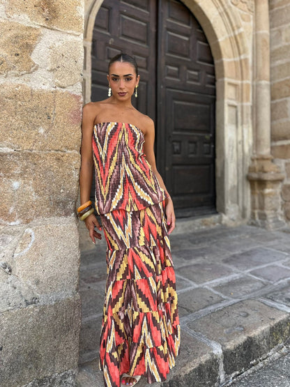 Zahara Coral Dress