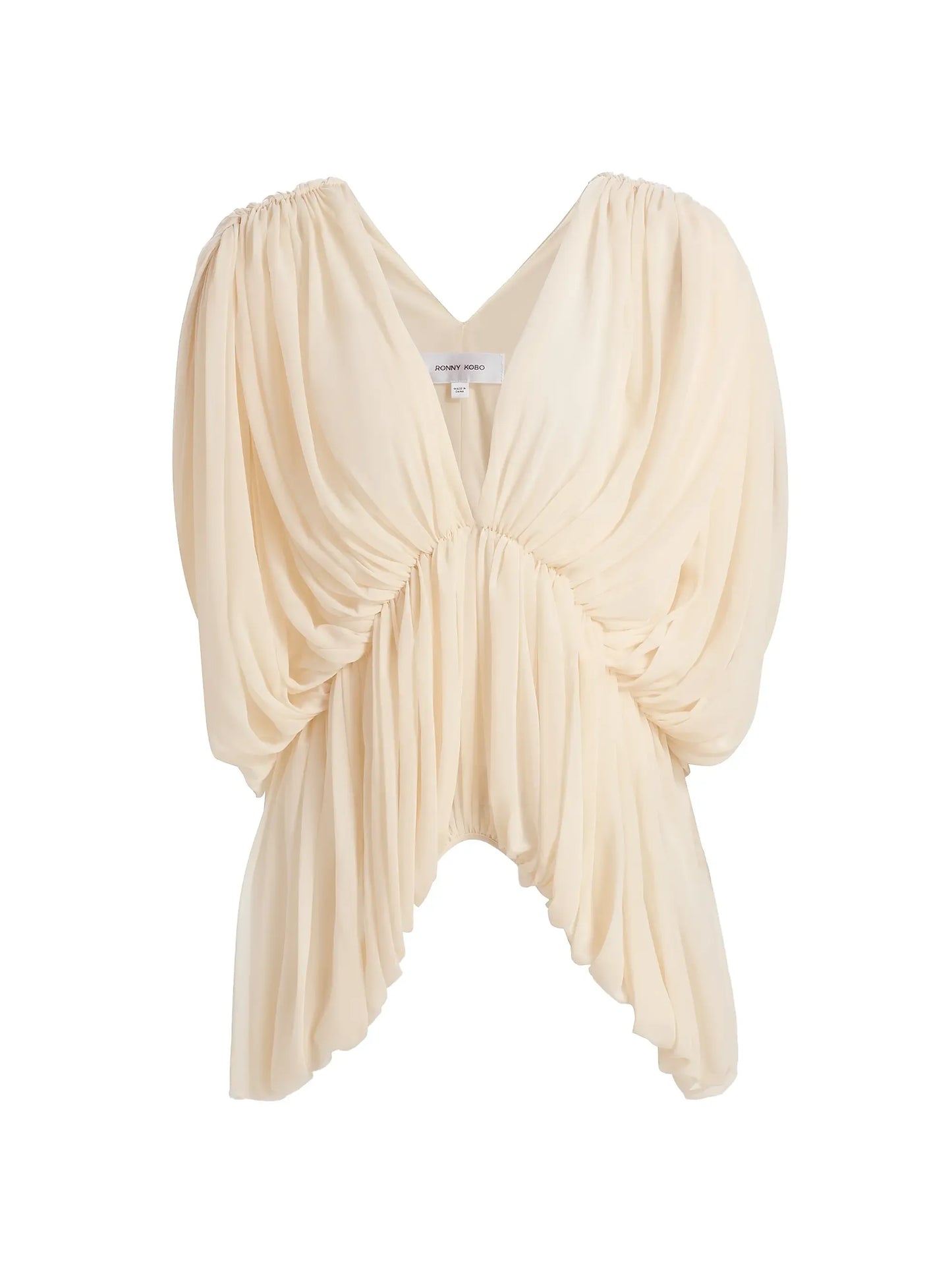 Lenore Ruched Dolman Sleeve Top