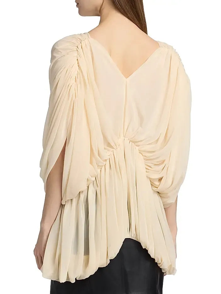 Lenore Ruched Dolman Sleeve Top