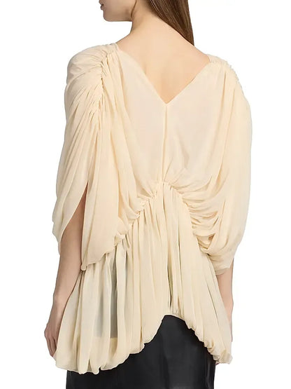 Lenore Ruched Dolman Sleeve Top