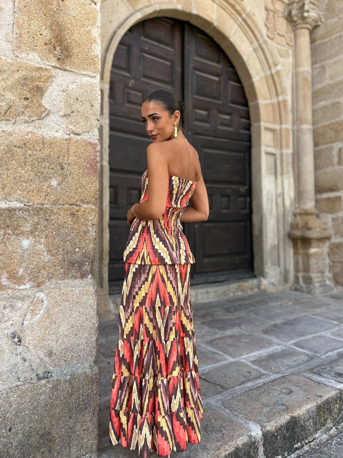 Zahara Coral Dress