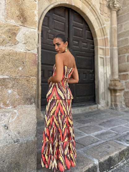 Zahara Coral Dress