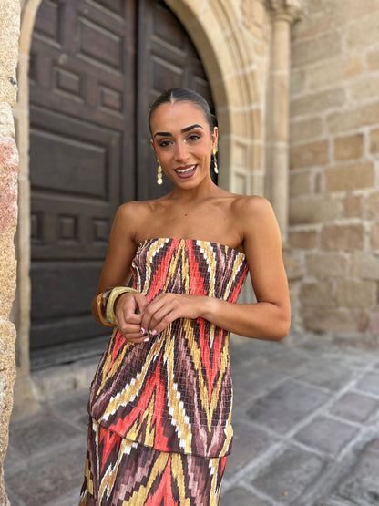 Zahara Coral Dress