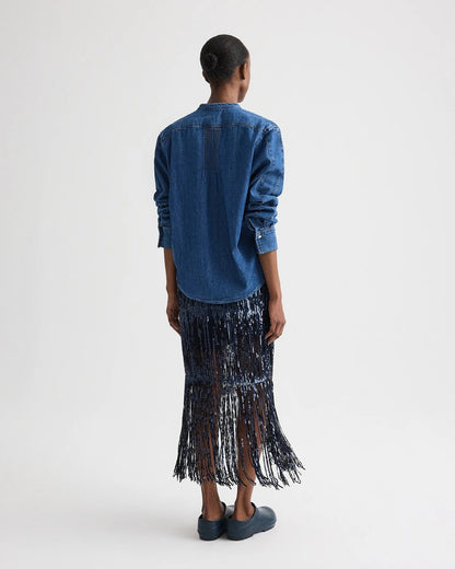 Trapped In A Tassel Sequined Mini Skirt