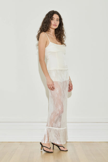 Lace Fringe Skirt