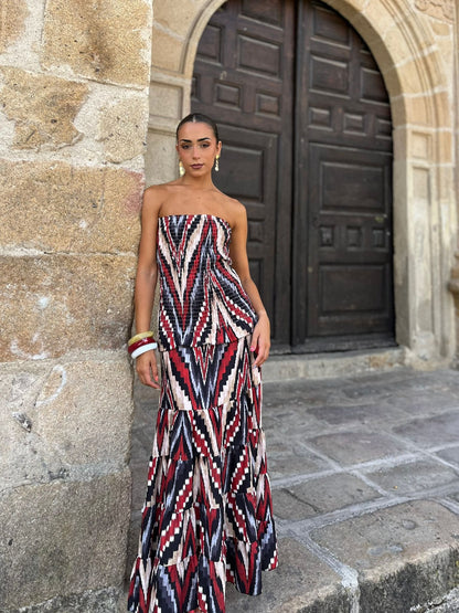 Zahara Coral Dress