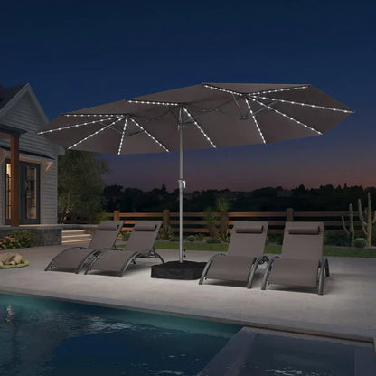 LED Sky — All-Weather Solar Patio Umbrella