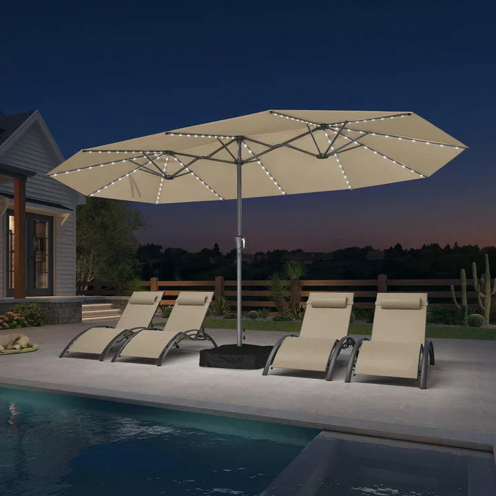 LED Sky — All-Weather Solar Patio Umbrella
