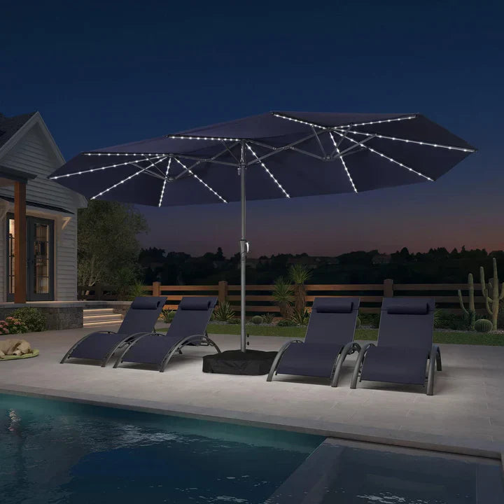 LED Sky — All-Weather Solar Patio Umbrella