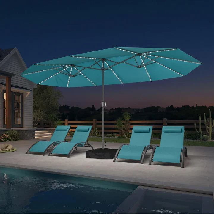 LED Sky — All-Weather Solar Patio Umbrella