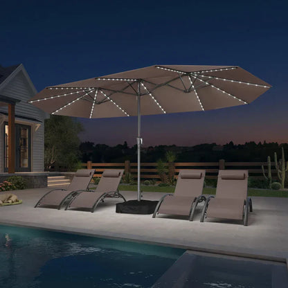 LED Sky — All-Weather Solar Patio Umbrella